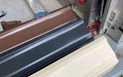 Pose de gouttière sur une maison